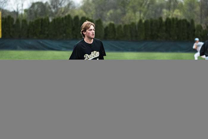 Dublin Coffman vs Dublin Jerome baseball 04242523 Gabe Haferman4